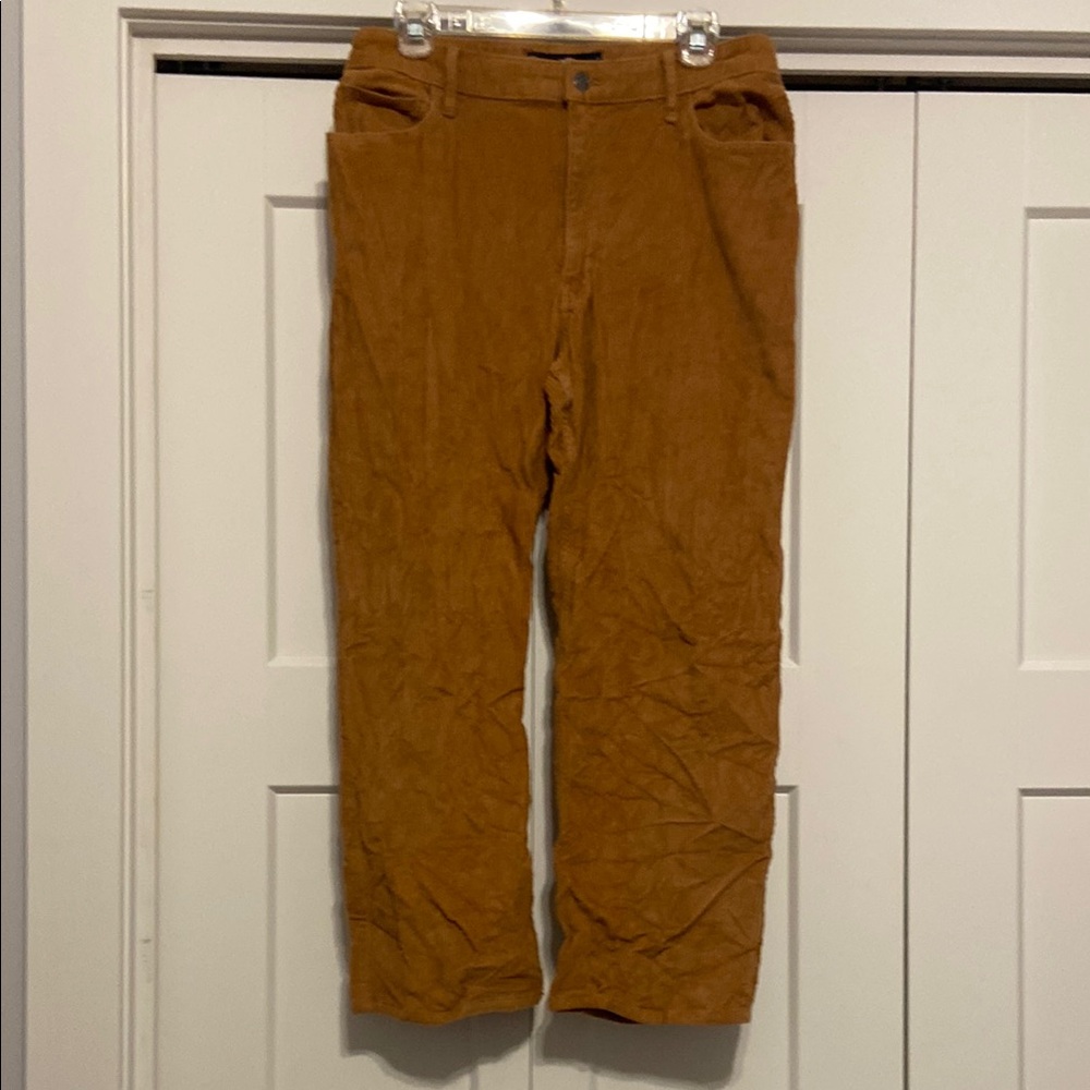 Hollister High Rise Dad Pants Women's Tan Corduroy Pants 13 short 31